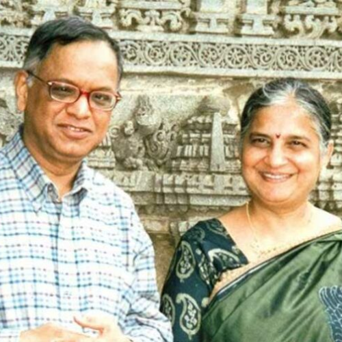 Sudha Murthy and Narayan Murthy